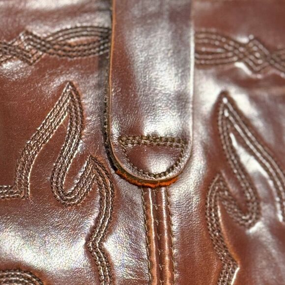 VTG Levi's Orange Tab Leather Cowboy Boots Men's 10 Country Western Texas Farm - Picture 16 of 16